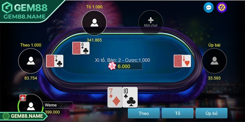 Quy tắc chia bài trong trò chơi xì tố